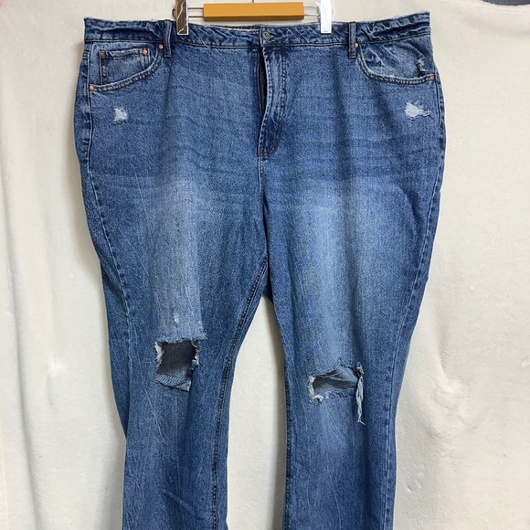 And Now This Women's Jeans 24W Blue Boyfriend Distressed - Picture 1 of 7